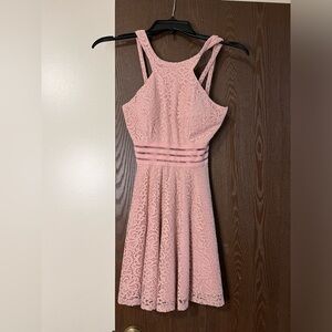 City Studio Brand Pink Lace Dress